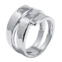 Sparkle Allure Pure Silver Over Brass Band