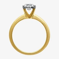 (H-I / I1) Round 1 1/2 CT. T.W. Lab Grown Diamond Bridal Set 10K or 14K Gold