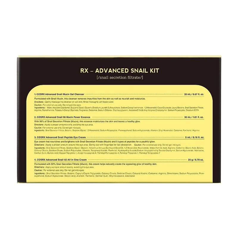 Cosrx All About Snail Kit Value Set