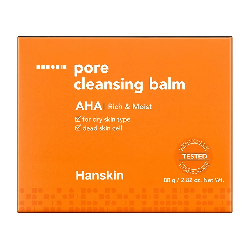 Hanskin Pore Cleansing Balm Aha Cleanser