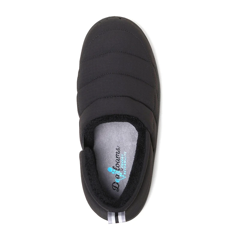 Dearfoams Fern Women'S Ripstop Closed Back - All Day Womens Memory Foam Slip-On Slippers