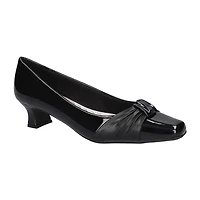 Easy Street Waive Womens Square Closed Toe Kitten Heel Pumps