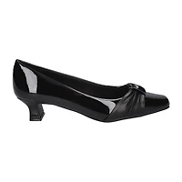 Easy Street Waive Womens Square Closed Toe Kitten Heel Pumps