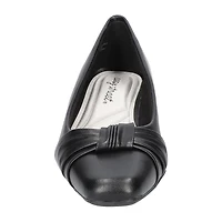 Easy Street Waive Womens Square Kitten Heel Pumps