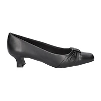 Easy Street Waive Womens Square Kitten Heel Pumps