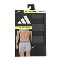 adidas Performance Microfiber Mens 3 Pack Boxer Briefs 5158584