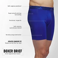 adidas Performance Microfiber Mens 3 Pack Boxer Briefs 5158584
