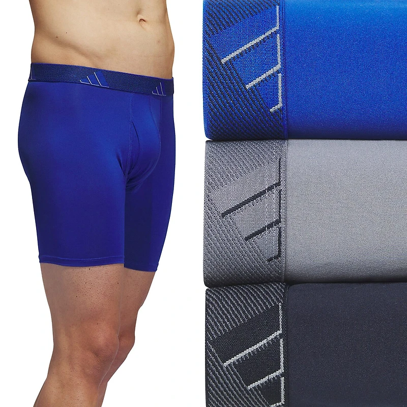 adidas Performance Microfiber Mens 3 Pack Boxer Briefs 5158584