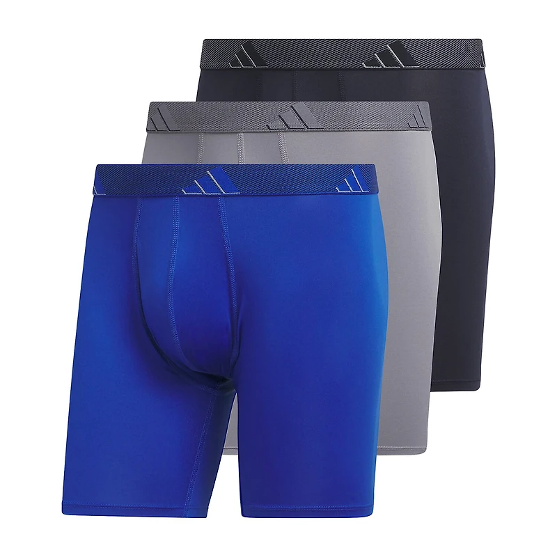 adidas Performance Microfiber Mens 3 Pack Boxer Briefs 5158584