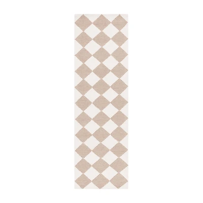 Martha Stewart Jackie Geometric Hand Tufted 27" X 96" Indoor Rectangular Runner
