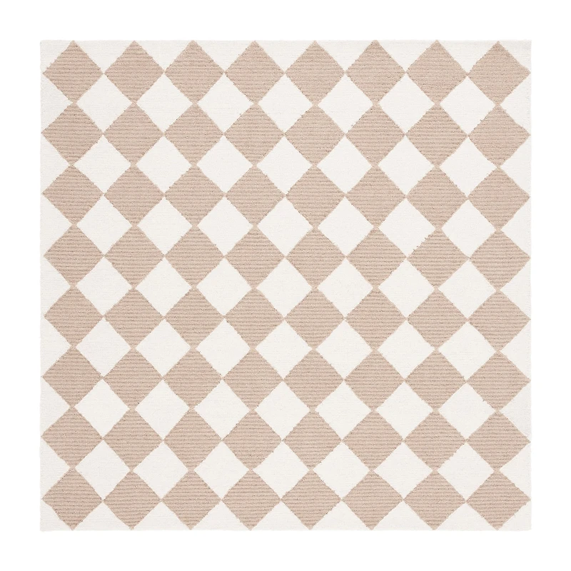Martha Stewart Jackie Geometric Hand Tufted 6' X 6' Indoor Square Area Rug