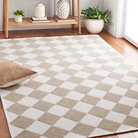 Martha Stewart Jackie Geometric Hand Tufted 6' X 6' Indoor Square Area Rug