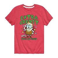 Extra Credit Melvin Sneedly Little & Big Kid Boys Crew Neck Short Sleeve Regular Fit Captain Underpants Graphic T-Shirt