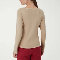 Champion Womens Scoop Neck Long Sleeve Active T-Shirt