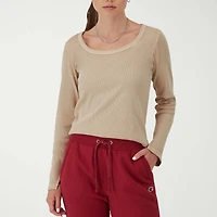 Champion Womens Scoop Neck Long Sleeve Active T-Shirt