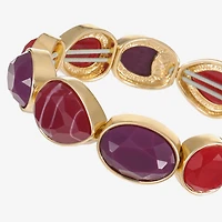 Mixit Gold Tone & Red Womens Stretch Bracelet