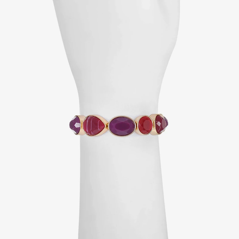 Mixit Gold Tone & Red Womens Stretch Bracelet