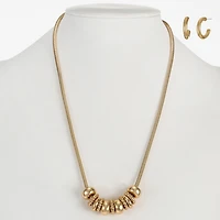 Liz Claiborne Frontal Slider Necklace & Huggie Earring Womens 2-pc. Jewelry Set