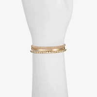 Liz Claiborne Textured Bangle Womens 3-pc. Bracelet Set