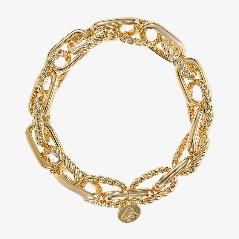 Liz Claiborne Textured Link Womens Stretch Bracelet