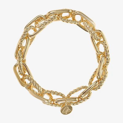 Liz Claiborne Textured Link Womens Stretch Bracelet