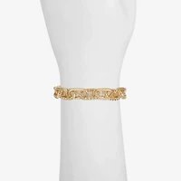 Liz Claiborne Textured Link Womens Stretch Bracelet