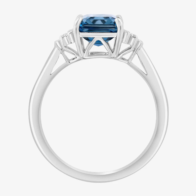 Effy Final Call Limited Quantities! Womens 1/10 CT. T.W. Genuine Blue Topaz 14K Gold Cocktail Ring