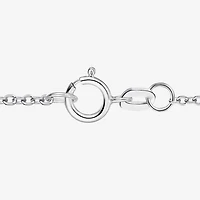 Yes, Please! Womens Genuine Blue Topaz Sterling Silver Oval Pendant