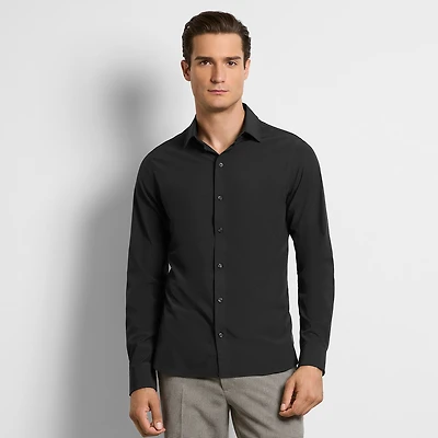 Van Heusen All Way Stretch Performance Mens Long Sleeve Slim Fit Button-Down Shirt
