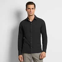 Van Heusen All Way Stretch Performance Mens Long Sleeve Slim Fit Button-Down Shirt