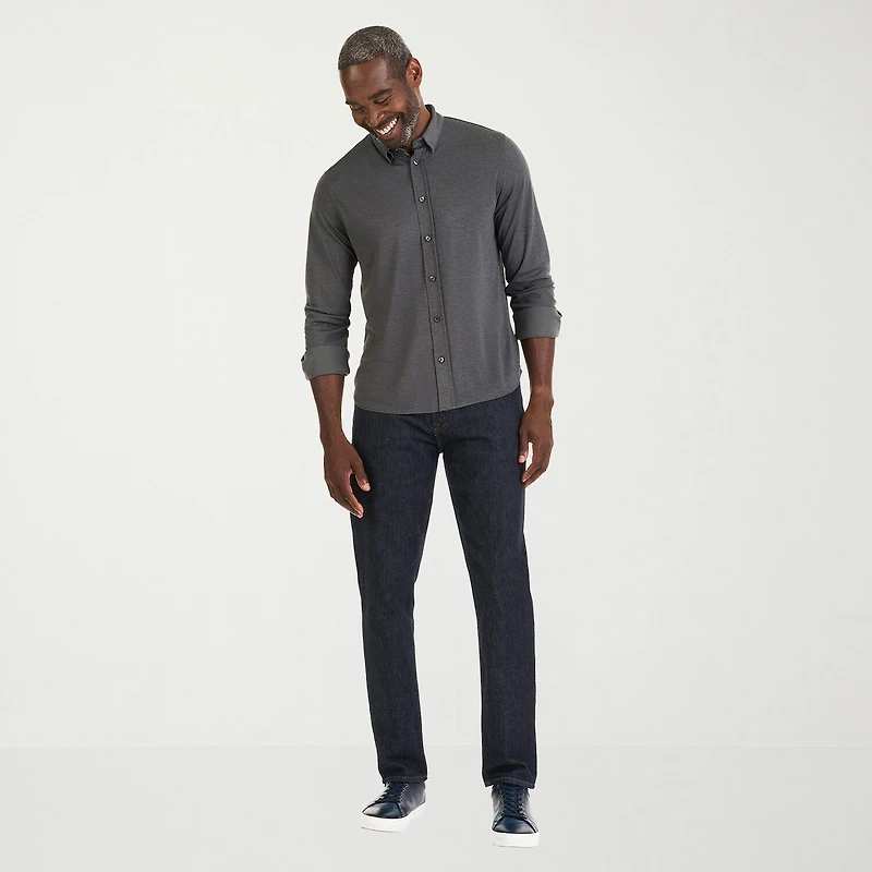 Van Heusen Mens Long Sleeve Classic Fit Button-Down Shirt