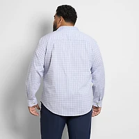 Van Heusen Originals Mens Long Sleeve Regular Fit Stretch Fabric Big and Tall Button-Down Shirt