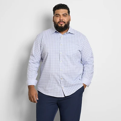 Van Heusen Originals Mens Long Sleeve Regular Fit STRETCH FABRIC Big and Tall Button-Down Shirt