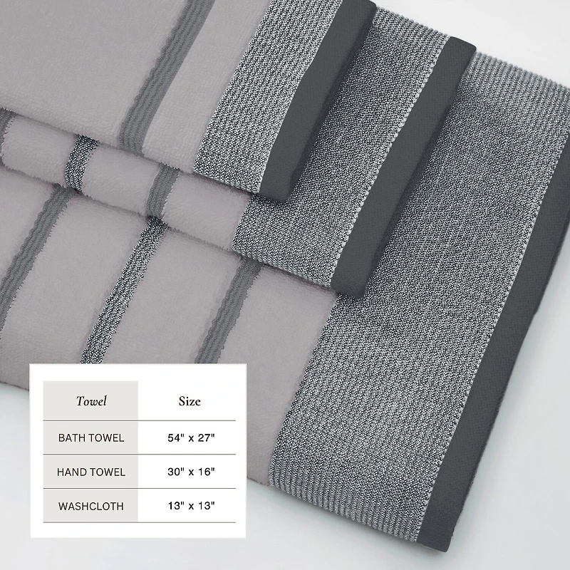 Luxury Cotton 6 Pc Decorative Towel Set