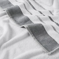 Linery Luxury Cotton Decorative 4-pc. Quick Dry Striped Bath Towel
