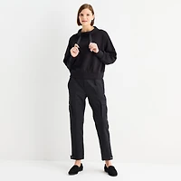 Stylus Womens Funnel Neck Long Sleeve Sweatshirt