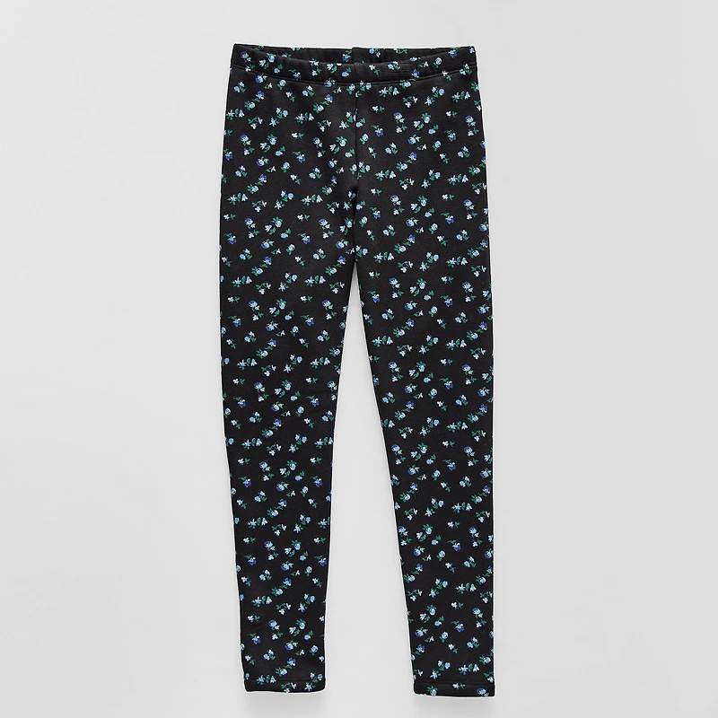 Thereabouts Little & Big Kid Girls Fleece Full Length Leggings