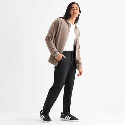 Stylus Mens Slim Fit Flat Front Pant