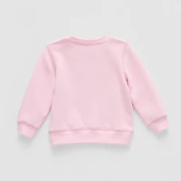 Okie Dokie Baby Girls Round Neck Fleece Long Sleeve Sweatshirt