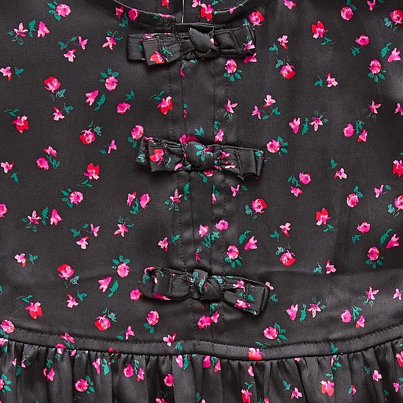 Thereabouts Little & Big Kid Girls Short Sleeve Satin A-Line Dress