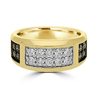 Mens CT. T.W. Natural White Diamond 10K Gold Fashion Ring