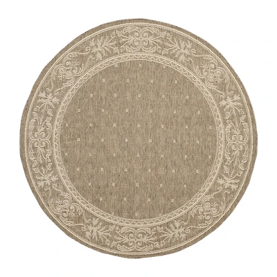 Safavieh Oakley Oriental Indoor Outdoor Round Area Rug