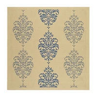 Safavieh Ray Floral Indoor Outdoor Square Area Rug