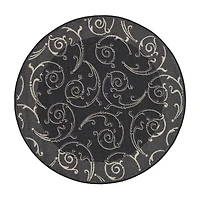 Safavieh Torvald Oriental Indoor Outdoor Round Area Rug