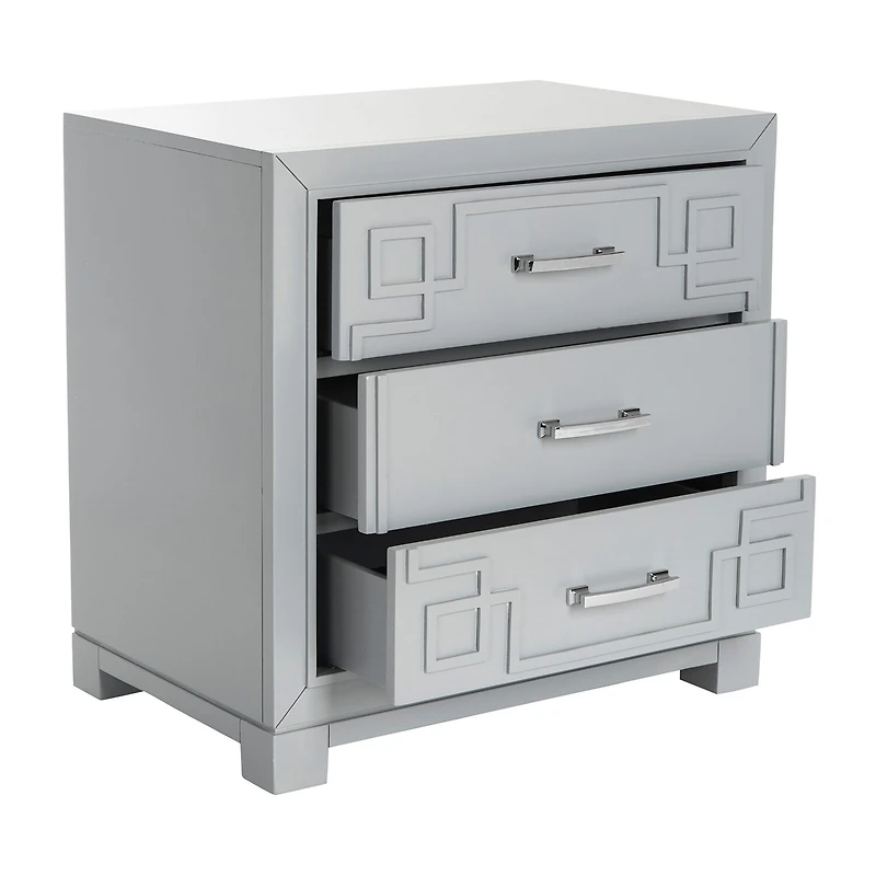 Raina 3-Drawer Nightstand
