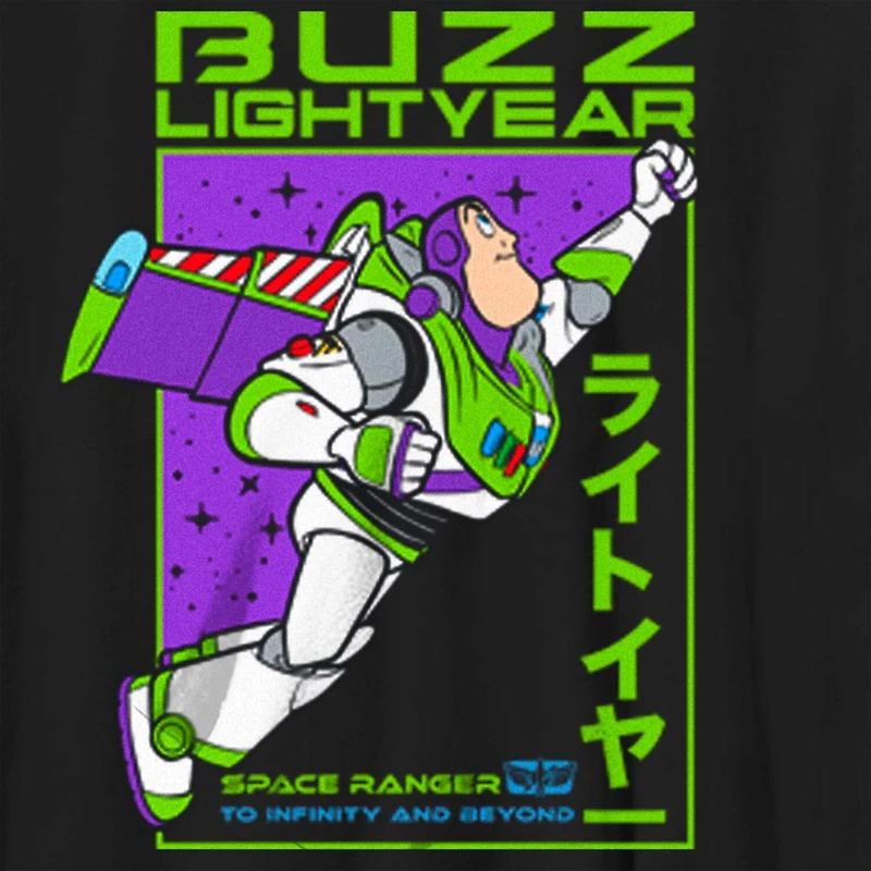 Disney Collection Little & Big Kid Boys Crew Neck Short Sleeve Regular Fit Buzz Lightyear Toy Story Graphic T-Shirt