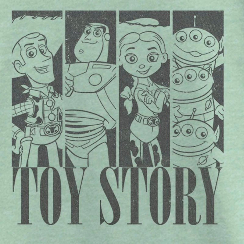 Disney Collection Little & Big Kid Girls Crew Neck Short Sleeve Regular Fit Buzz Lightyear Jessie Woody Graphic T-Shirt