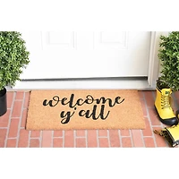 Calloway Mills Welcome Y'All Outdoor Rectangular Doormat