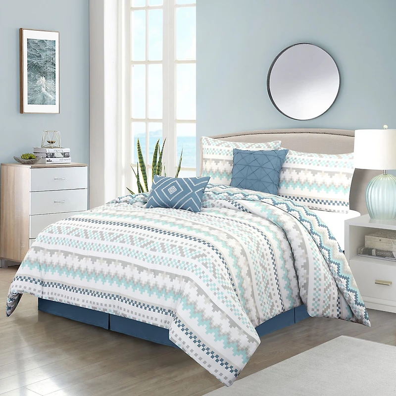Stratford Park Sasha 6-pc. Geometric Lightweight Comforter Set