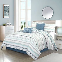 Stratford Park Sasha 6-pc. Geometric Lightweight Comforter Set